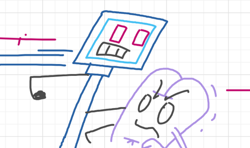 A panel from I've Been Everywhere, Man, episode nine of the Board Boards object show by Furretwalk/WalkingFurret.